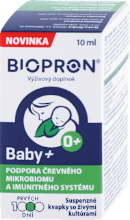 Suspenzné kvapky so živými probiotickými kultúrami Baby+ BIOPRON