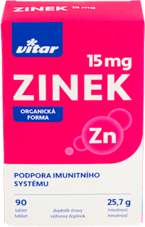kapsle Zinek 15 mg vitar