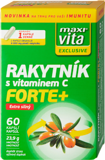 doplněk stravy Rakytník s vitamínem C Forte+ maxi vita