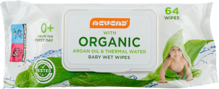 ORGANIC vlažne maramice za bebe - organsko arganovo ulje i termalna voda nevena