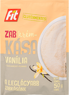 Gluténmentes zab krémkása, vanília fit