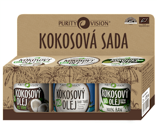 dárková sada kokosových olejů Purity Vision