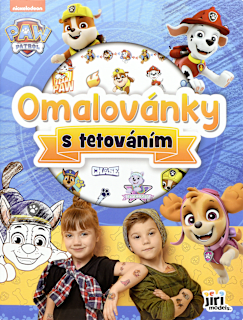 kniha omalovánky s tetováním Paw Patrol JIRI MODELS