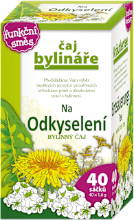 čaj na odkyselení organizmu Čaj Bylináře
