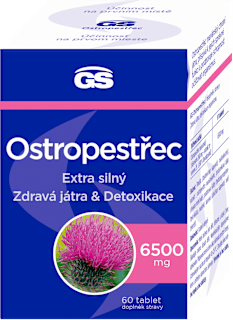 Ostropestřec mariánský 6500 mg GS