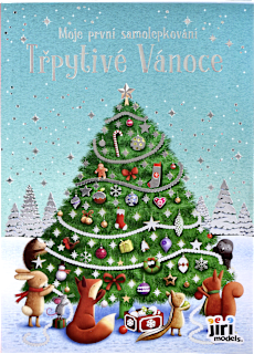 moje první samolepkování třpytivé Vánoce JIRI MODELS