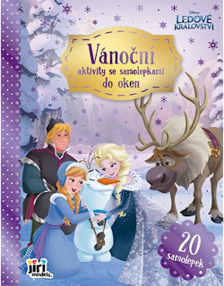 kniha Vánoční aktivity se samolepkami do oken Ledové království JIRI MODELS