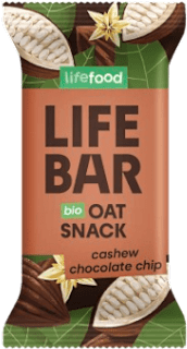 Lifebar bio ovesný snack s příchutí čokoláda a kešu LIFEBAR
