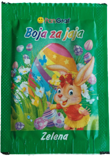 Boja za jaja – zelena  Dekoracije