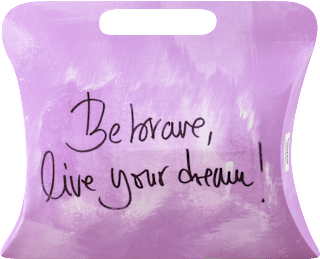 Ukrasna poklon kesa srednja - Be brave, live your dream! K&P