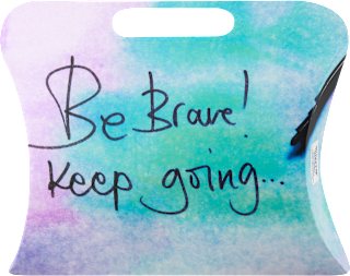 Ukrasna poklon kesa srednja - Be Brave! Keep going... K&P