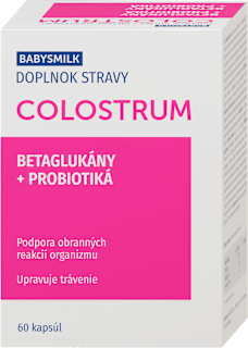Kapsuly Colostrum Betaglukány + Probiotiká BABYSMILK