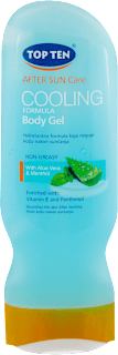 AFTER SUN Care gel za negu kože nakon sunčanja, sa efektom hlađenja TOP TEN