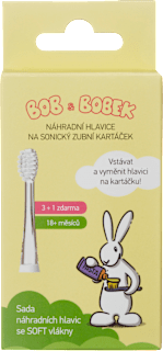 Náhradné hlavice k sonickej zubnej kefke pre deti od 18+ mesiacov BOB & BOBEK