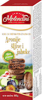 Keks s voćnim punjenjem od aronije, šljive i jabuke Molendini