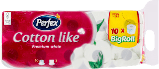 Cotton like Premium white toaletni papir  3-slojni Perfex
