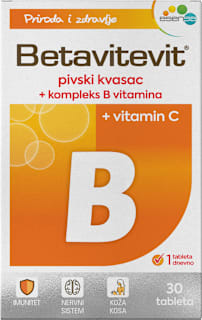 Betavitevit tablete: pivski kvasac + kompleks B vitamina + vitamin C esensa