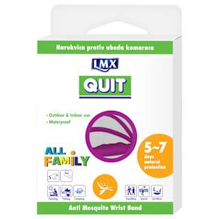 QUIT narukvica protiv uboda komaraca - ljubičasta LMX