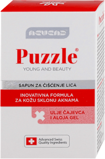 SAPUN ZA ČIŠĆENJE LICA - ulje čajevca i aloe vera nevena Puzzle