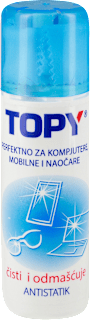 Sprej za čišćenje ekrana i naočara + krpica  TOPY COMPANY