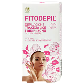 FITODEPIL DEPILACIONE TRAKE ZA LICE I BIKINI ZONU, sa uljem nevena FITOGAL