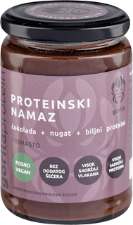 PROTEINSKI NAMAZ - čokolada+nugat+biljni proteini gorilaprotein
