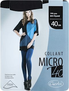 COLLANT MICRO 40 DEN crne hulahopke - veličina 3 Gerbi