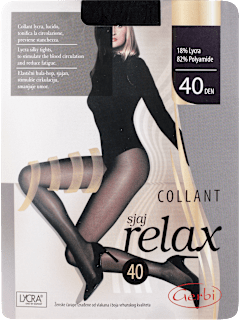 COLLANT sjaj relax 40 DEN crne hulahopke - veličina: 4 Gerbi