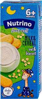 sleep well MILK & CEREAL mlečna žitna kaša - ovas i keks, od 6+ meseci Nutrino