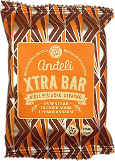 XTRA BAR ovseni bar - crna čokolada i pomorandža anđeli