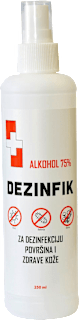 Alkohol 75%, sprej Dezinfik