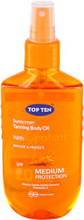 BRONZE&PROTECT Carotene ulje za zaštitu od sunca, SPF20 TOP TEN