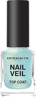 vrchní lak na nehty Nail Veil Sparkling ocean Dermacol