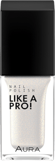 Like A Pro! lak za nokte – 101 White With Gold Shimmer AURA