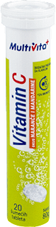 Vitamin C šumeće tablete – okus naranče i mandarine Multivita