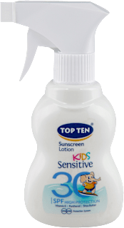 SENSITIVE- dečiji losion za zaštitu od sunca, u spreju, SPF 30 TOP TEN