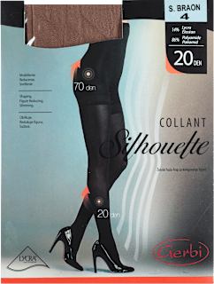 Silhouette hulahopke, 20 DEN, svetlo braon boje, veličina 4 Gerbi