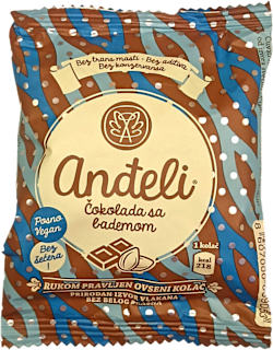 Rukom pravljen ovseni kolač - čokolada sa bademom anđeli