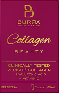 Collagen BEAUTY oralni rastvor: tečni kolagen + hijaluronska kiselina + vitamin C BURRA