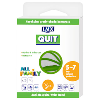 QUIT narukvica protiv uboda komaraca - zelena LMX