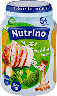Pire od mesa - ćuretina, šargarepa, krompir, pirinač i brokoli , od 6. meseca Nutrino