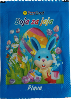 Boja za jaja – plava  Dekoracije