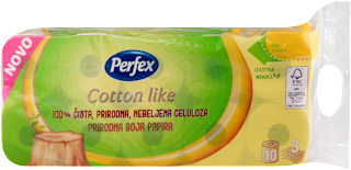 Cotton like prirodna boja papira - toalet papir Perfex