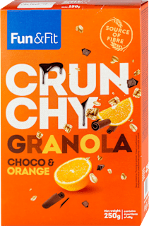 CRUNCHY GRANOLA choco narandža Fun&Fit
