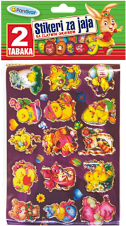 Stikeri za jaja sa zlatnim okvirom Dekoracije