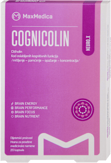 COGNICOLIN - Citiholin kapsule MaxMedica