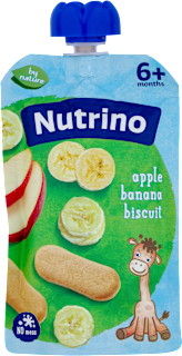 Voćni pire - jabuka, banana i keks, od 6. meseci Nutrino
