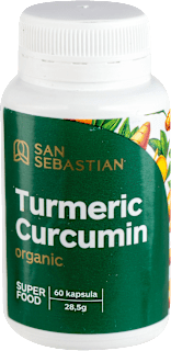 Turmeric Curcumin organic kapsule San Sebastian