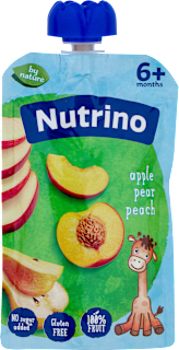 Voćni pire, jabuka, kruška i breskva, od 6. meseca Nutrino