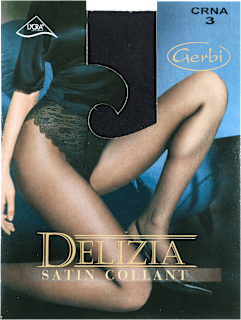 DELIZIA SATIN COLLANT 15 DEN crne hulahopke - veličina 3 Gerbi